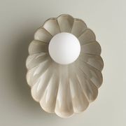 Ceramic Wall Oyster Sconce Light gallery detail image