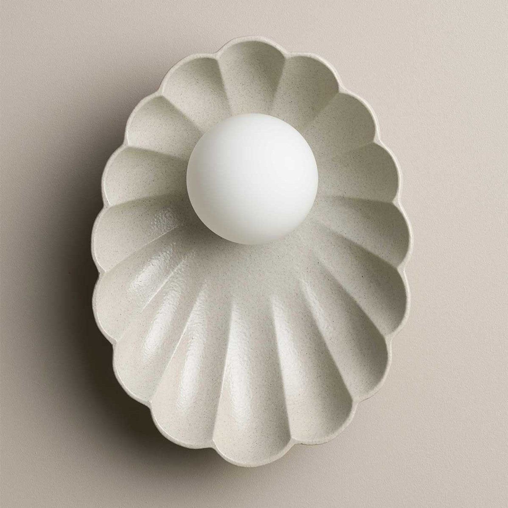 Ceramic Wall Oyster Sconce Light gallery detail image