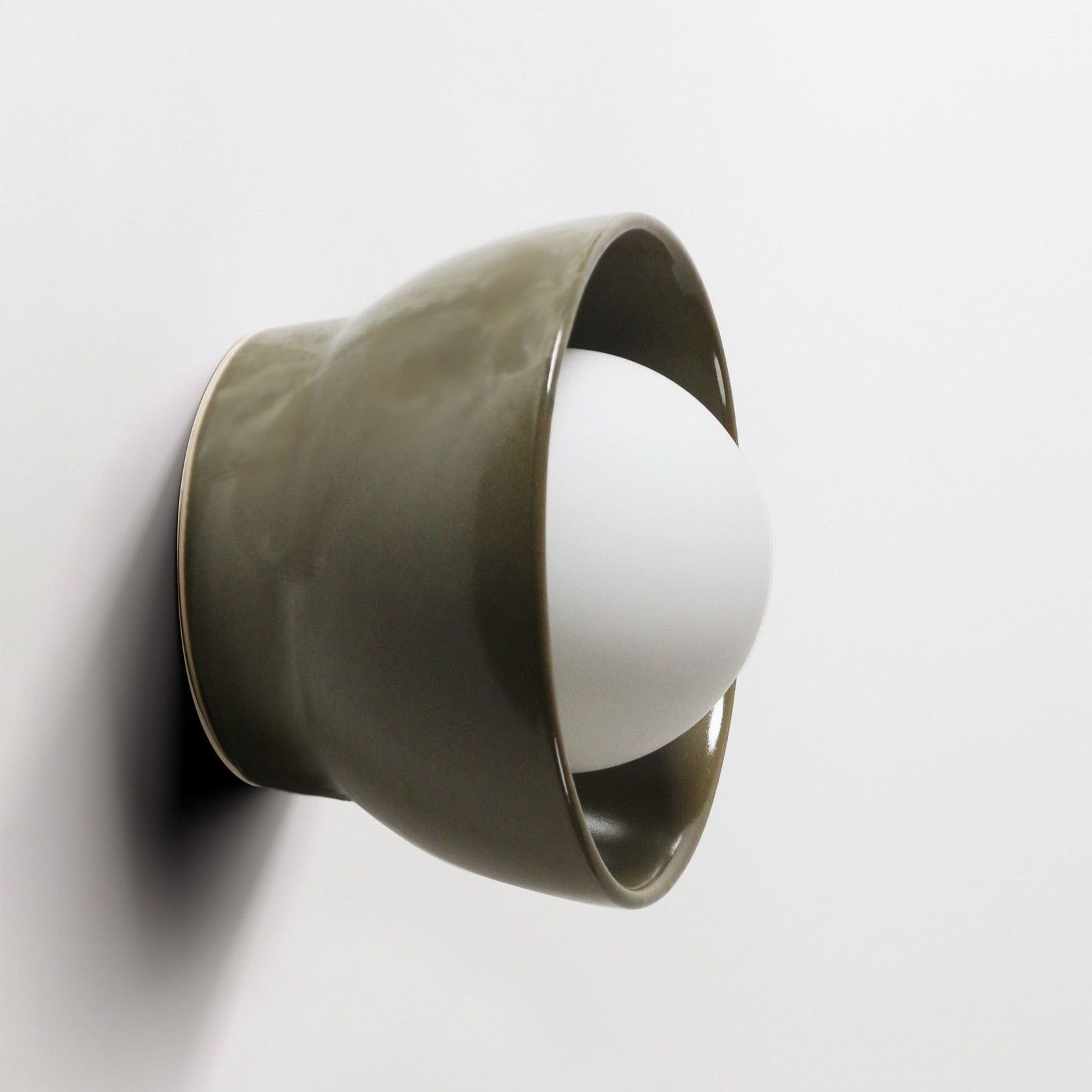 Ceramic Wall Bowl Sconce Light gallery detail image