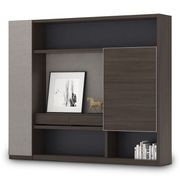 Carter Display Cabinet 2.4M - Coffee & Grey gallery detail image