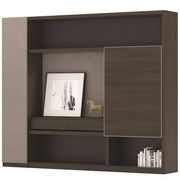 Carter Display Cabinet 2.4M - Coffee & Grey gallery detail image