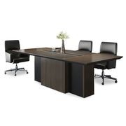 CARTER Boardroom Table  2.4M - Coffee & Charcoal gallery detail image