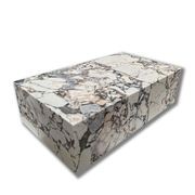 Block Coffee Table - Milky Blue Marble - Small | Natural Stone Co. gallery detail image