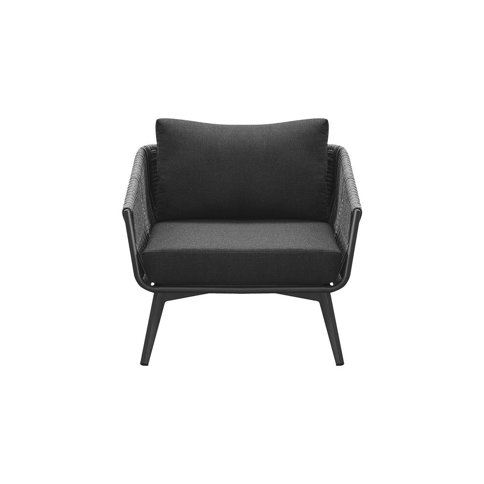Kereru Aluminium and Rope Outdoor Armchair gallery detail image