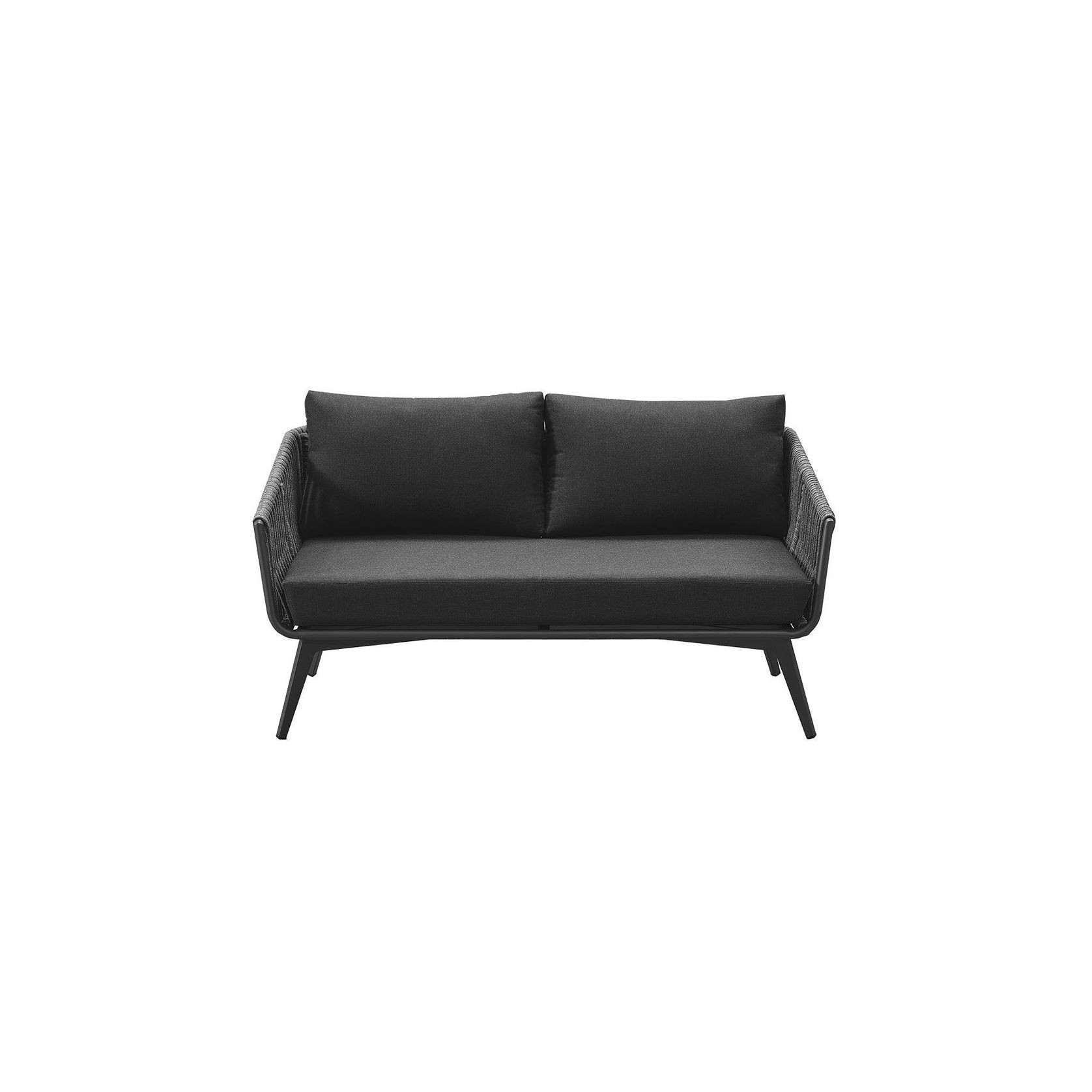 Kereru Aluminium and Rope Outdoor Loveseat gallery detail image