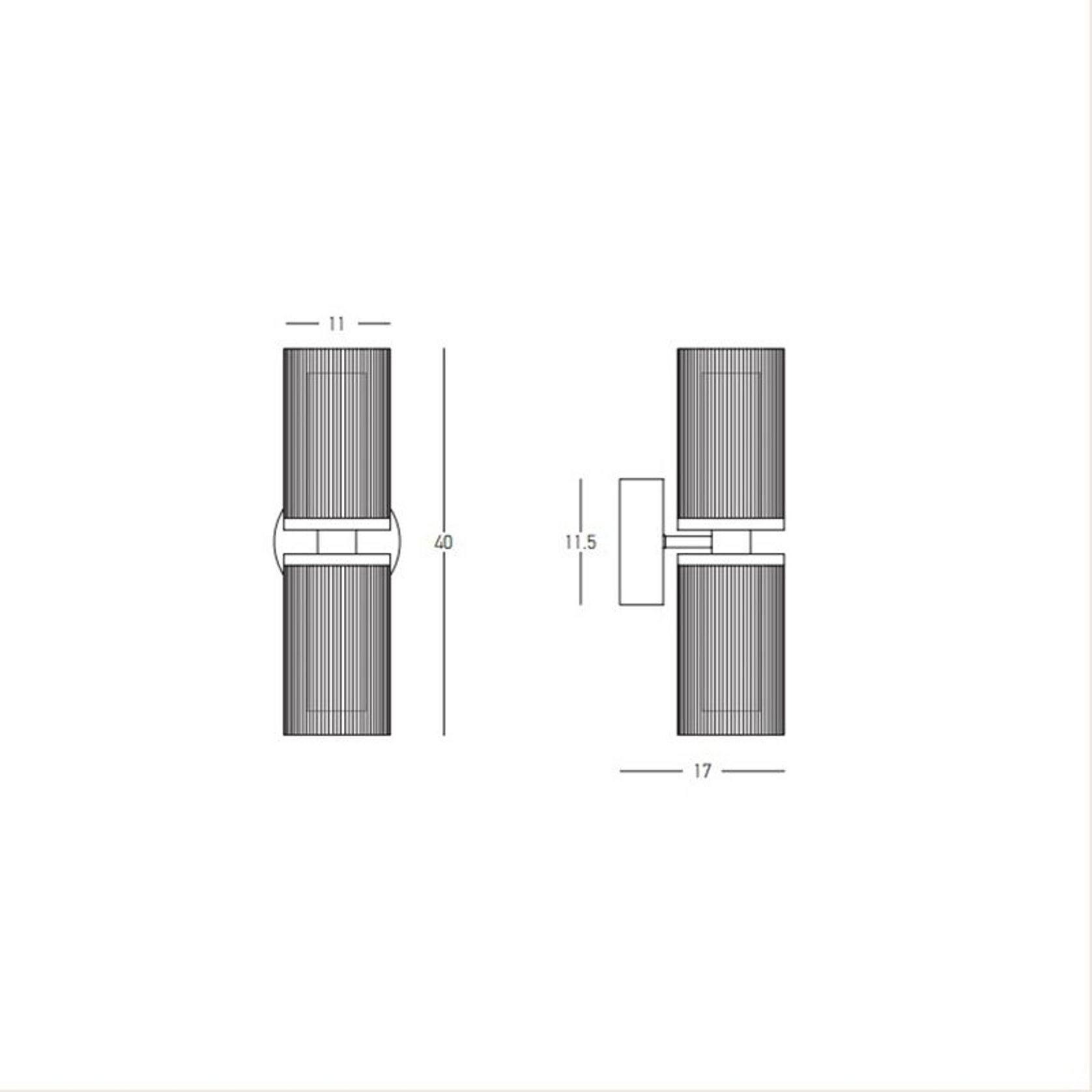 Eos Double Wall Light gallery detail image