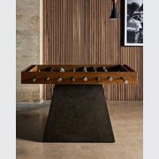 Foosball Table In Aged Metal and Natural Brown Guanacaste gallery detail image