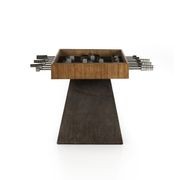 Foosball Table In Aged Metal and Natural Brown Guanacaste gallery detail image
