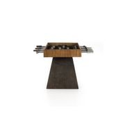 Foosball Table In Aged Metal and Natural Brown Guanacaste gallery detail image