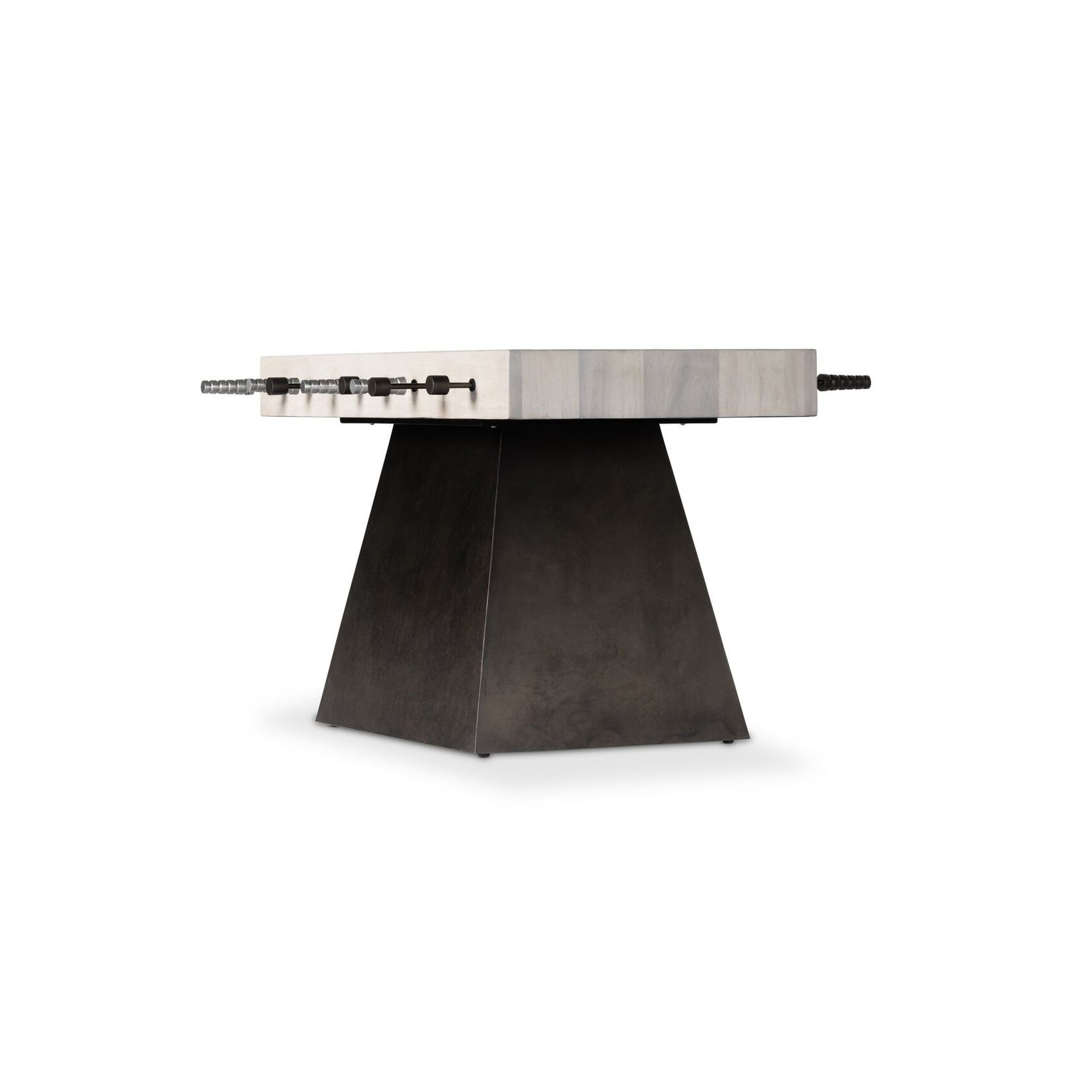 Foosball Table in Aged Metal & Bleached Guanacaste gallery detail image