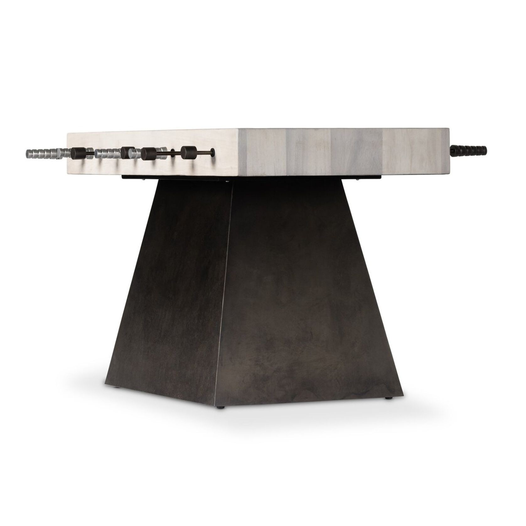 Foosball Table in Aged Metal & Bleached Guanacaste gallery detail image