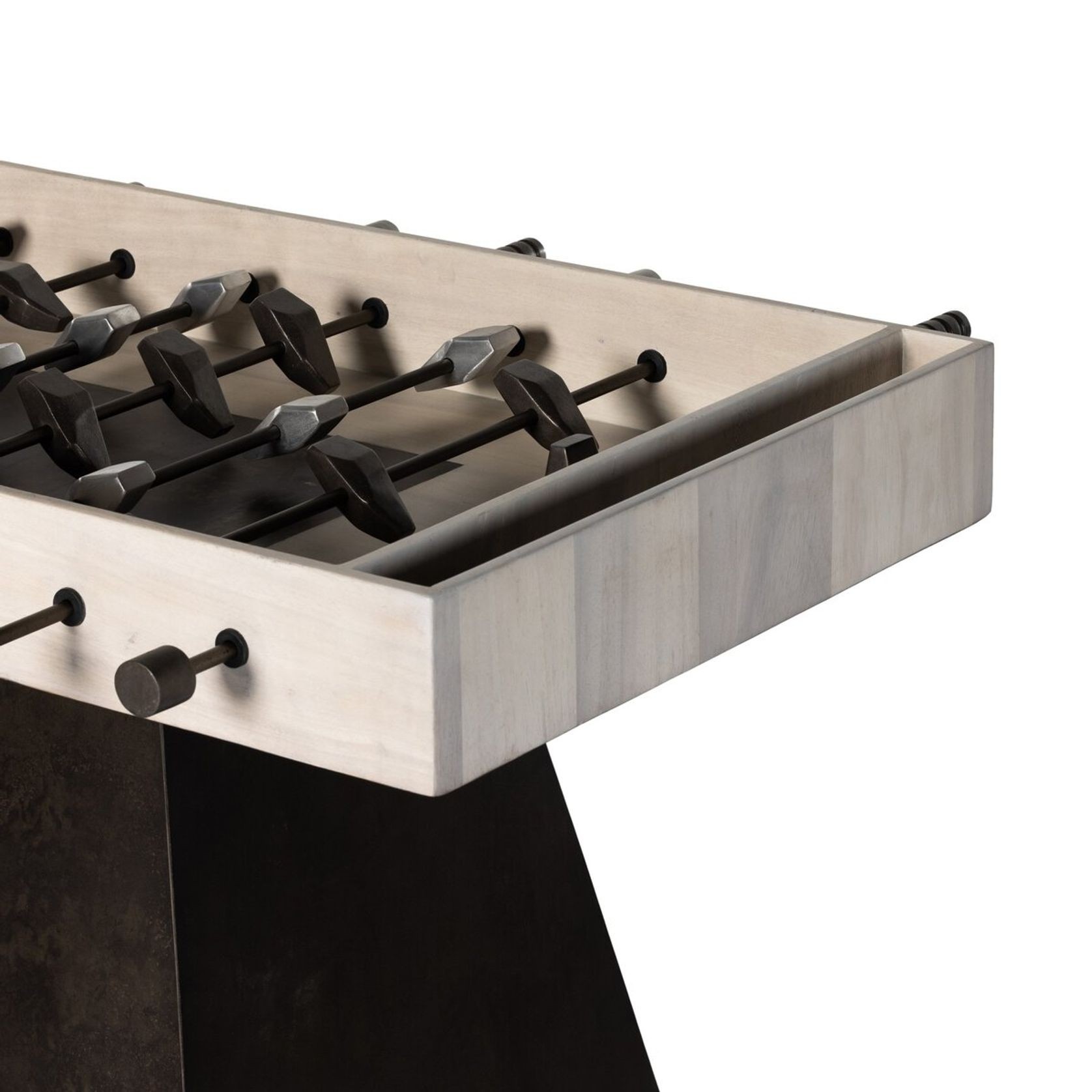 Foosball Table in Aged Metal & Bleached Guanacaste gallery detail image