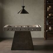 Foosball Table in Aged Metal & Bleached Guanacaste gallery detail image