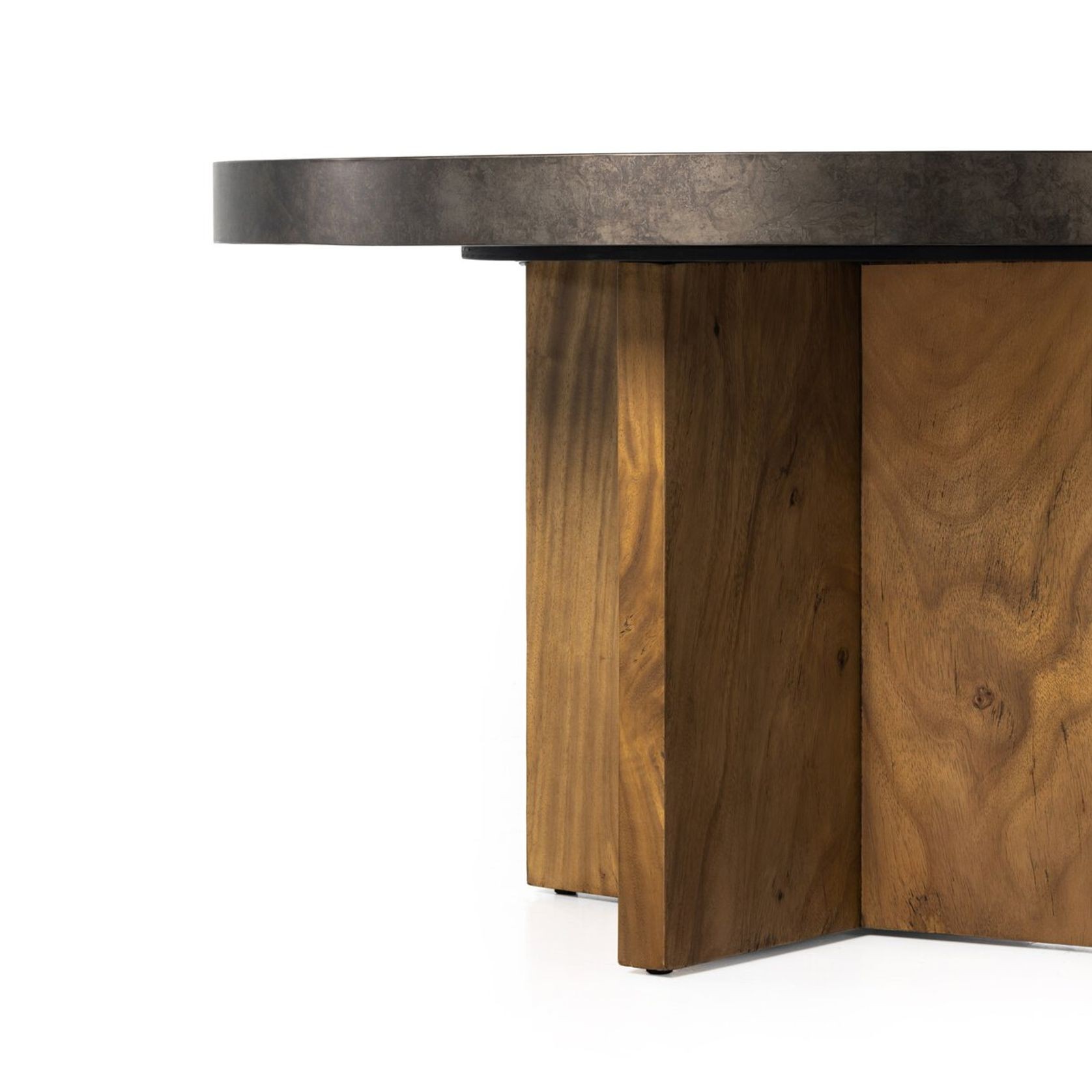 Poker Table in Natural Brown Guanacaste gallery detail image