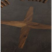 Poker Table in Natural Brown Guanacaste gallery detail image