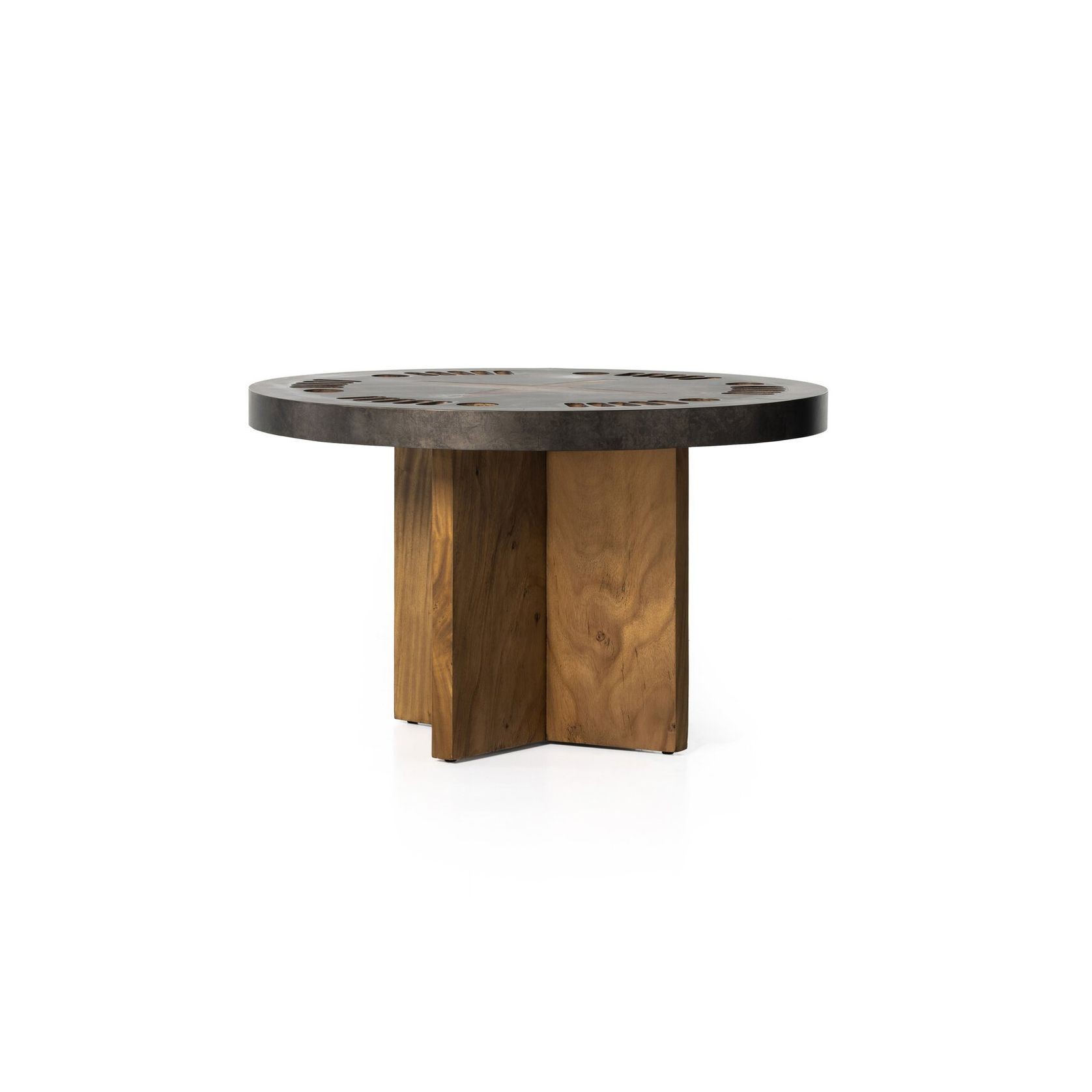Poker Table in Natural Brown Guanacaste gallery detail image