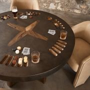 Poker Table in Natural Brown Guanacaste gallery detail image