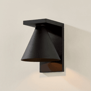 Tovan 1 Light Outdoor Wall Sconce - Large In Textured Black gallery detail image