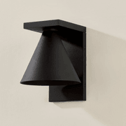 Tovan 1 Light Outdoor Wall Sconce - Large In Textured Black gallery detail image
