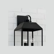 Brook 3 Light Outdoor Wall Lantern - Medium In Black gallery detail image