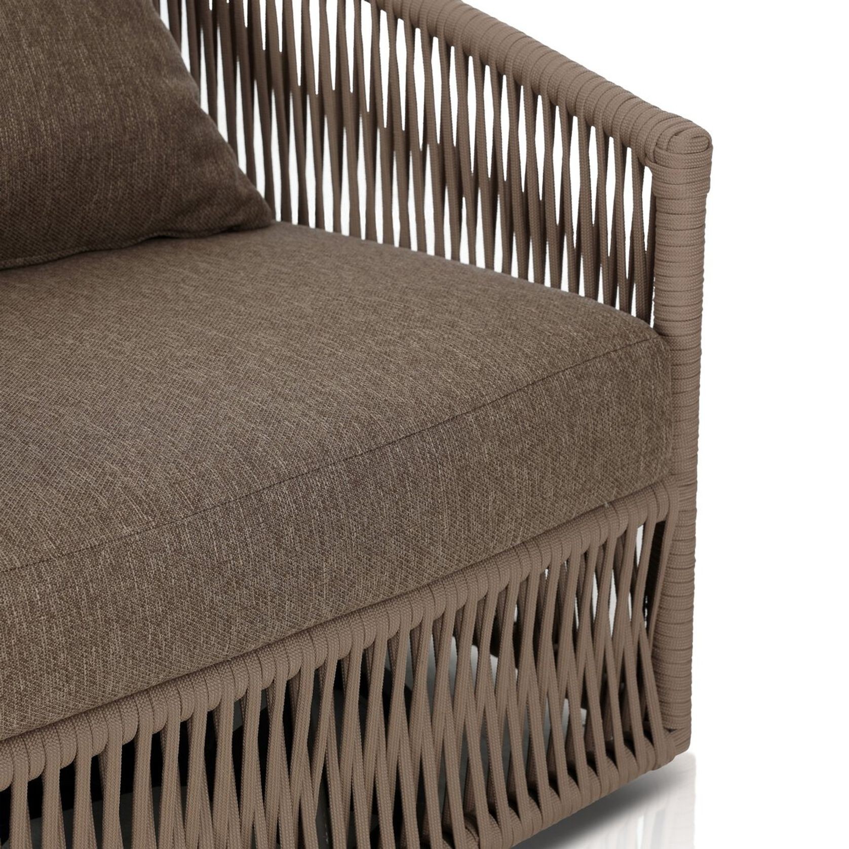 Porto Outdoor Swivel Chair in Ellor Brown gallery detail image
