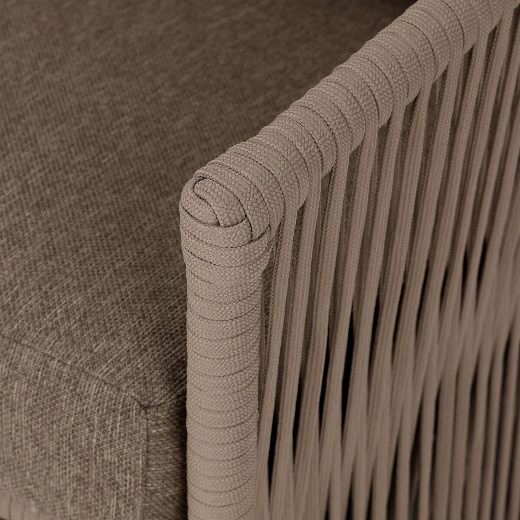 Porto Outdoor Swivel Chair in Ellor Brown gallery detail image