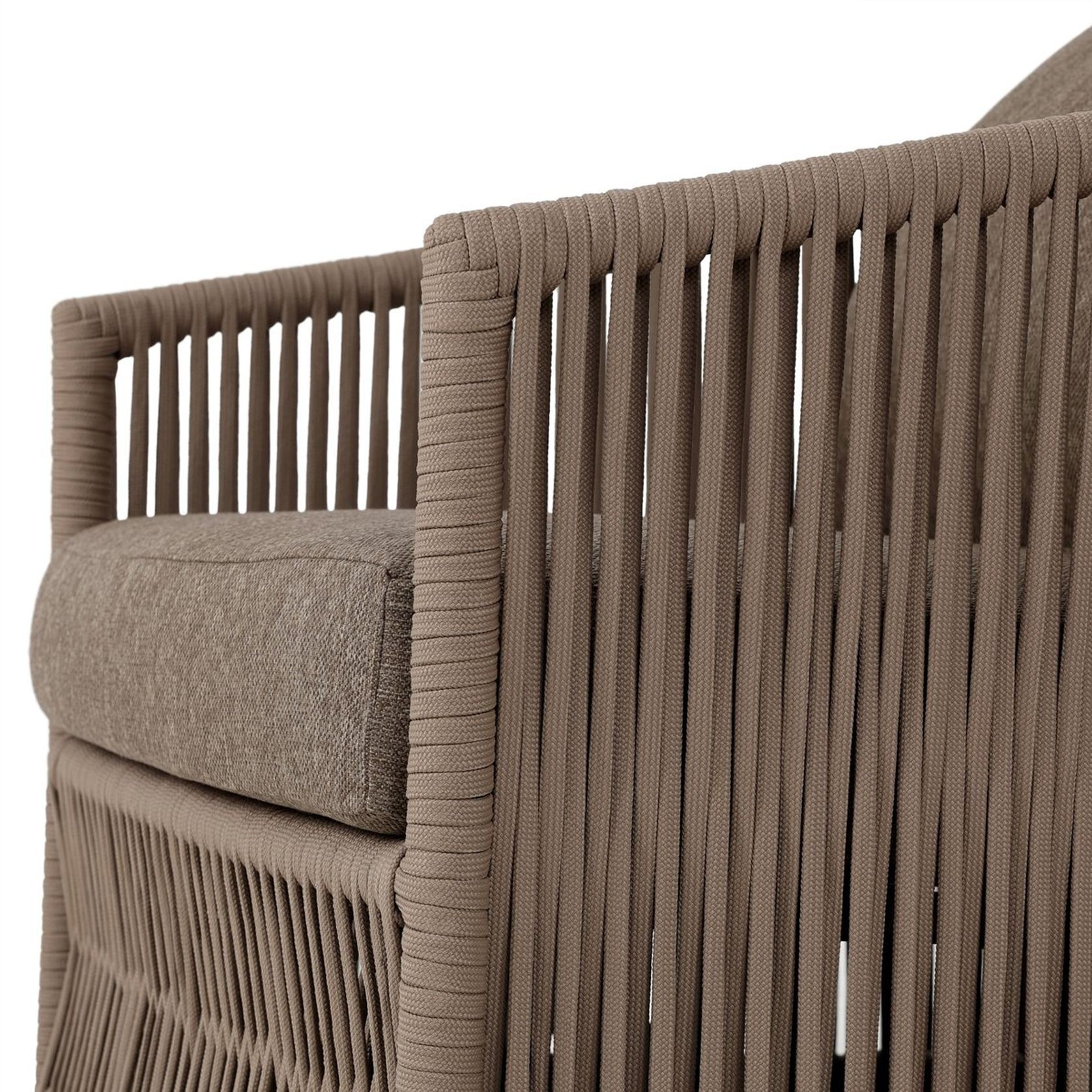 Porto Outdoor Swivel Chair in Ellor Brown gallery detail image