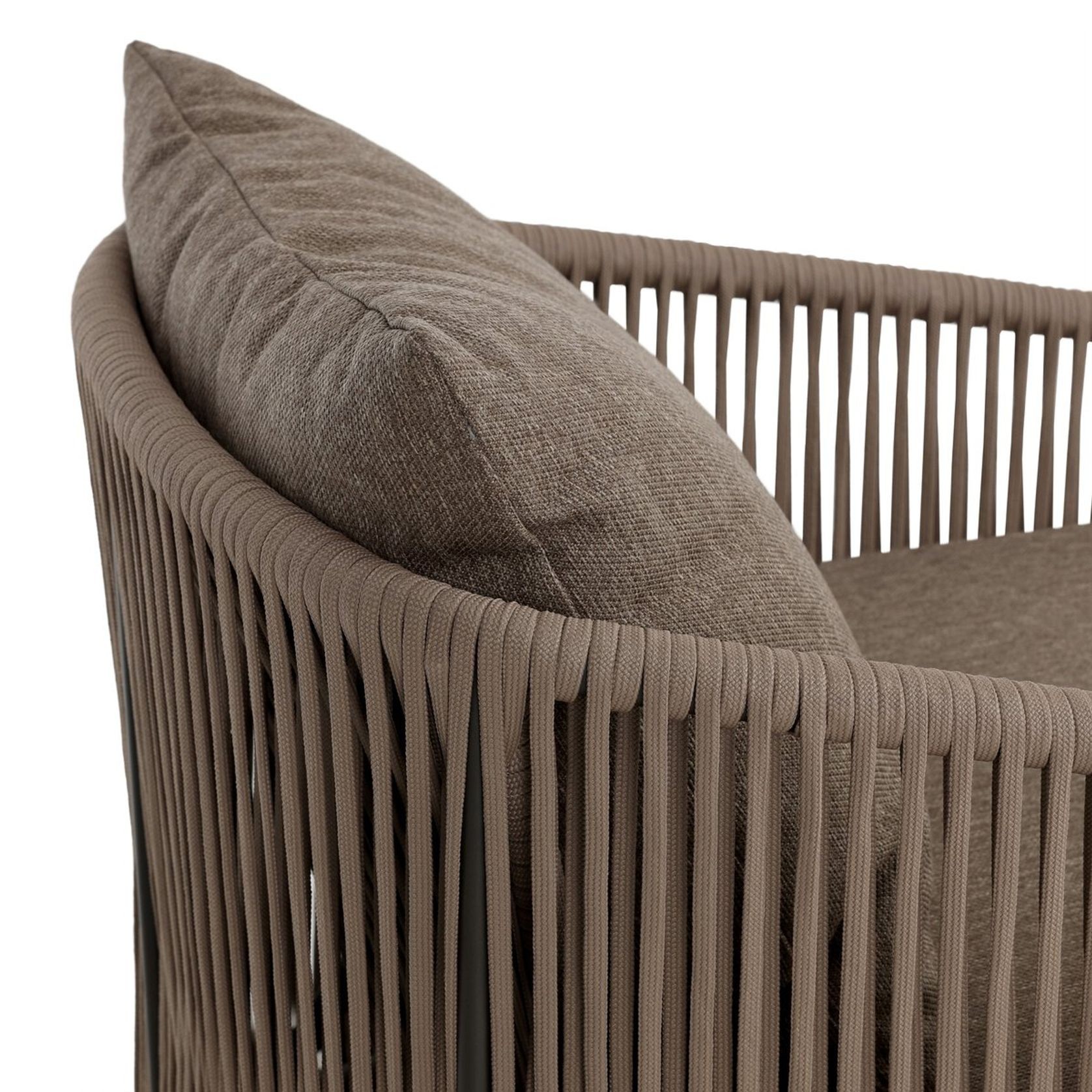 Porto Outdoor Swivel Chair in Ellor Brown gallery detail image