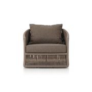 Porto Outdoor Swivel Chair in Ellor Brown gallery detail image