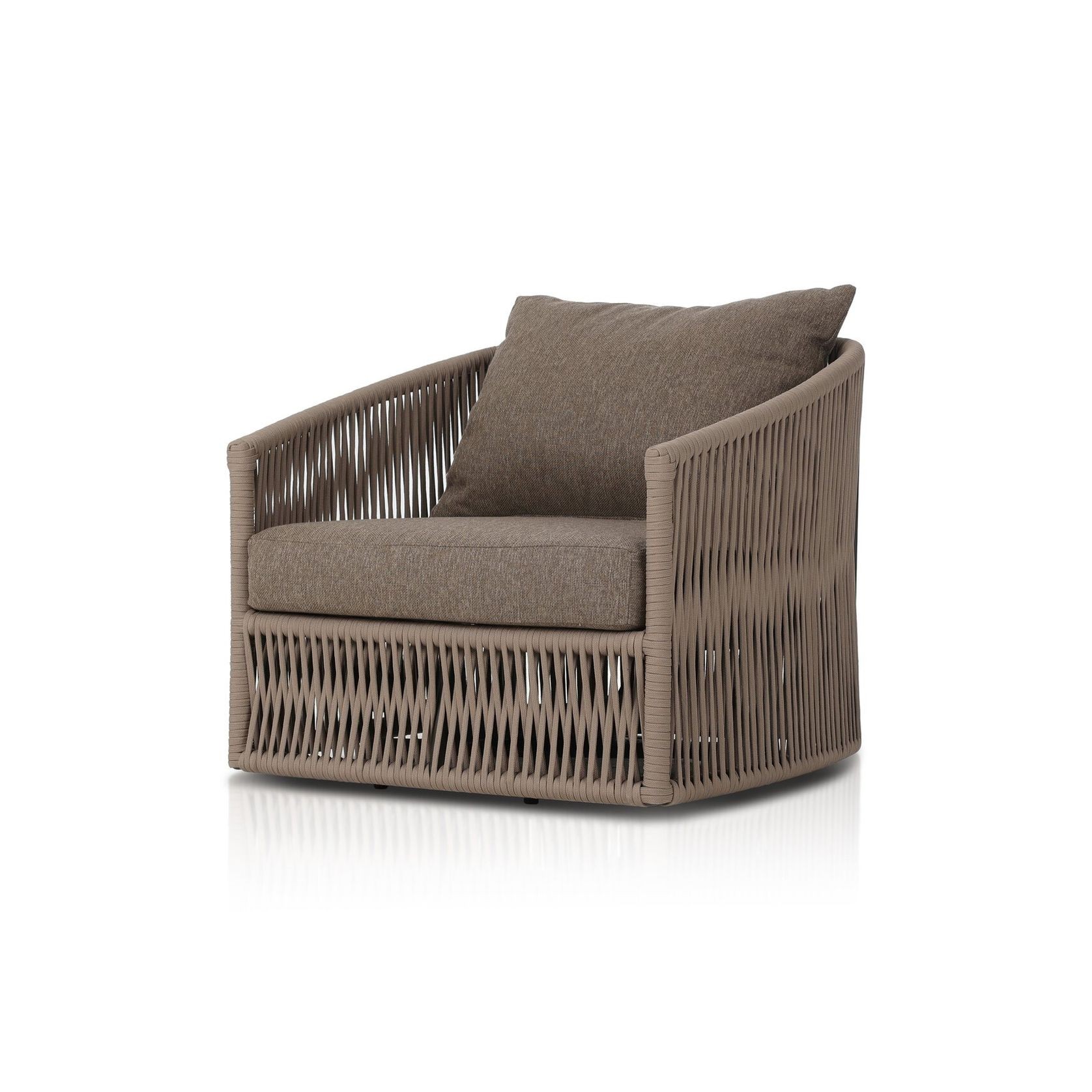 Porto Outdoor Swivel Chair in Ellor Brown gallery detail image