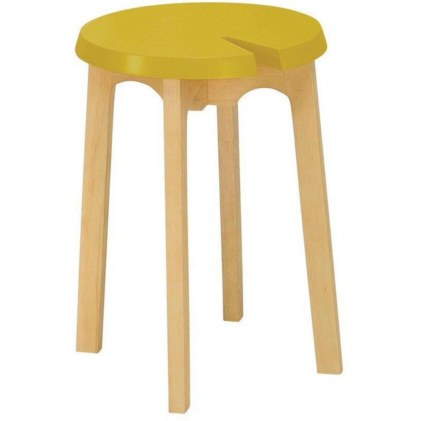 CHEVIS Stool - Olive Yellow gallery detail image