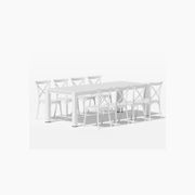 Ficus Table With Avis Chairs 9-Piece Outdoor Dining Set gallery detail image