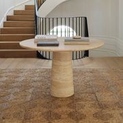 Travertine Kora Round Dining Table gallery detail image