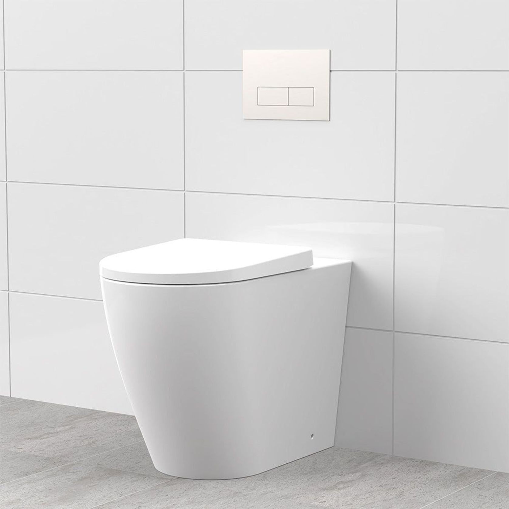 Argent Vista Hygienic Flush In-Wall Floor Mount Pan gallery detail image