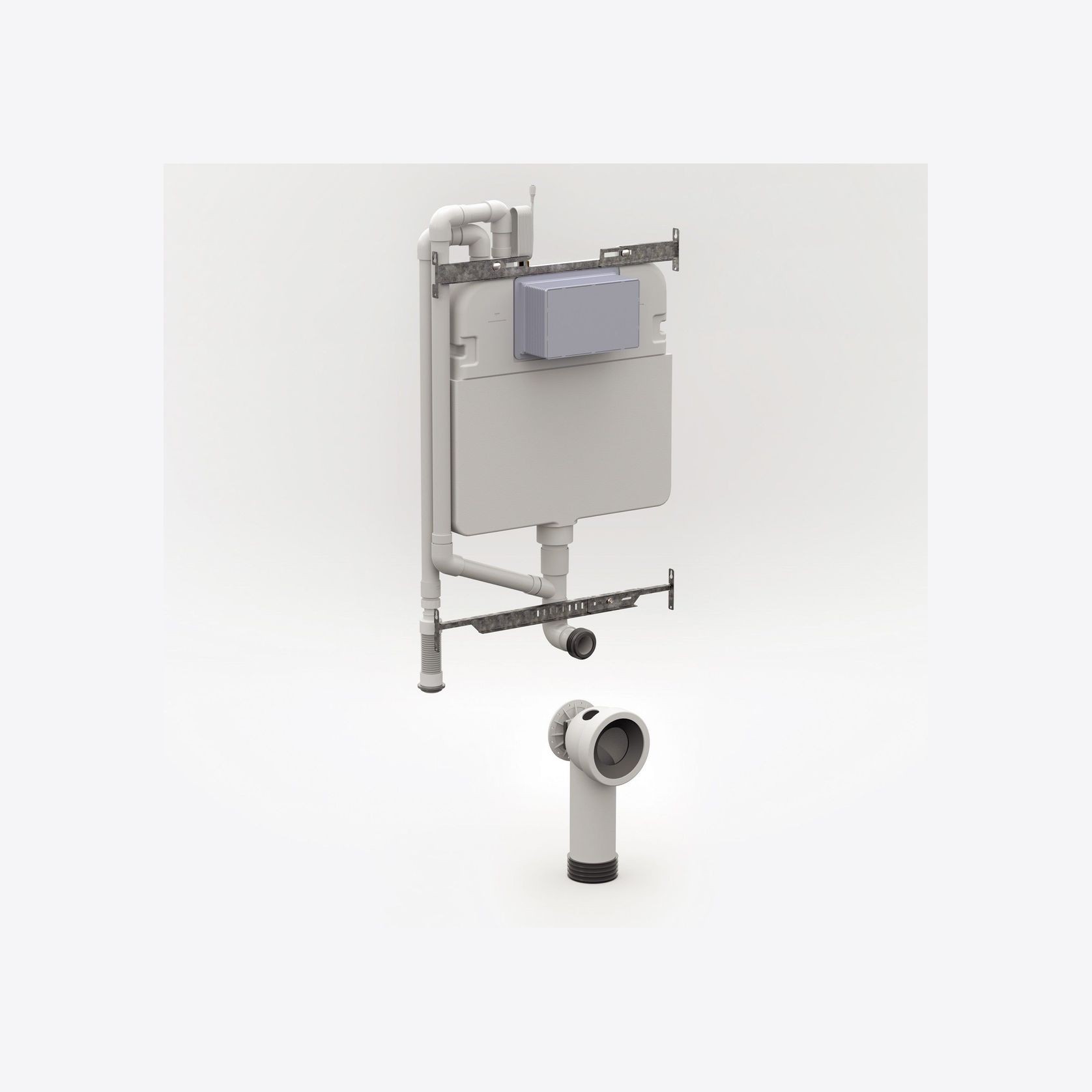 Milu In-wall Cistern with Odourless By Expella for Wall Hung Pans gallery detail image