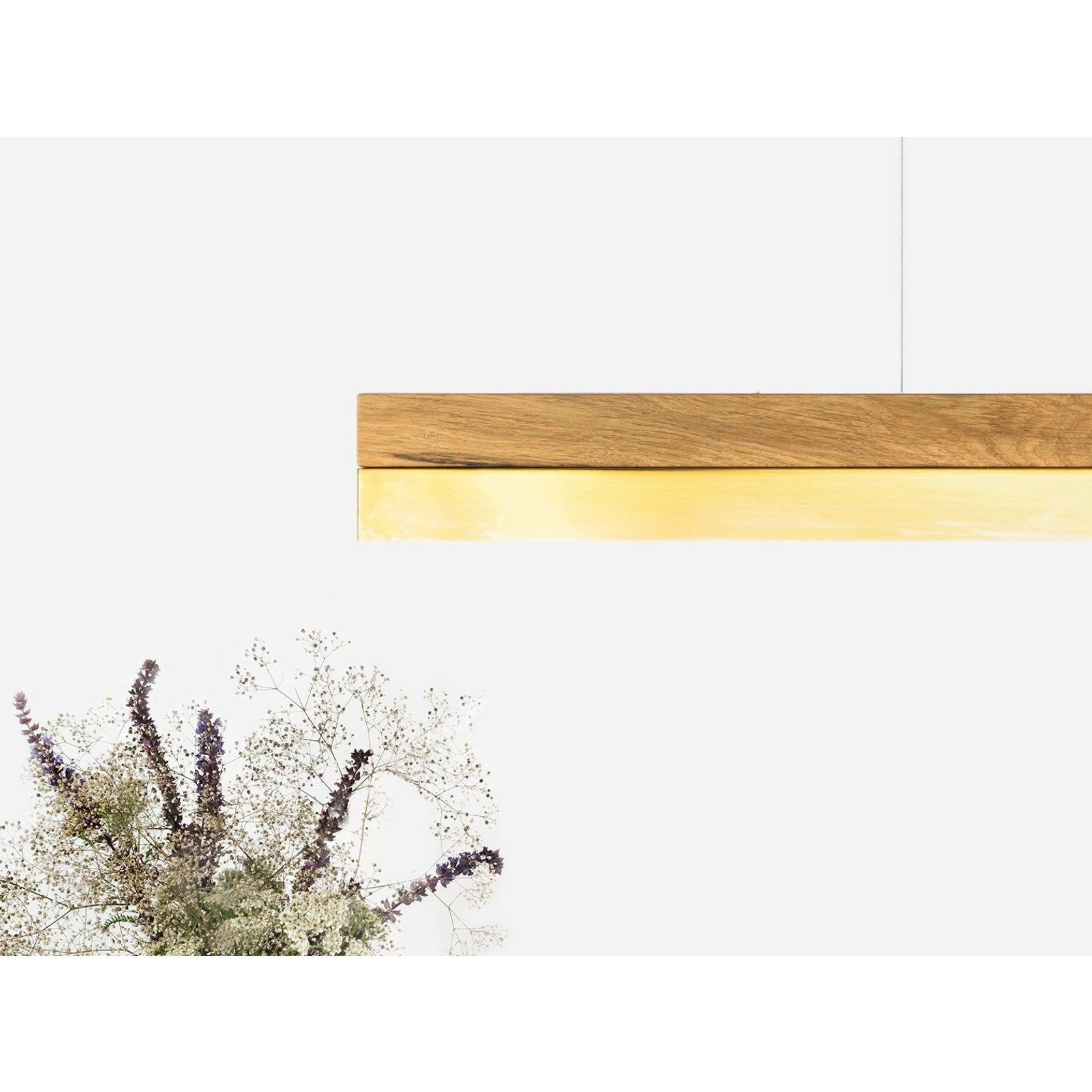 GANTlights | C1 Brass Oak Pendant Light gallery detail image