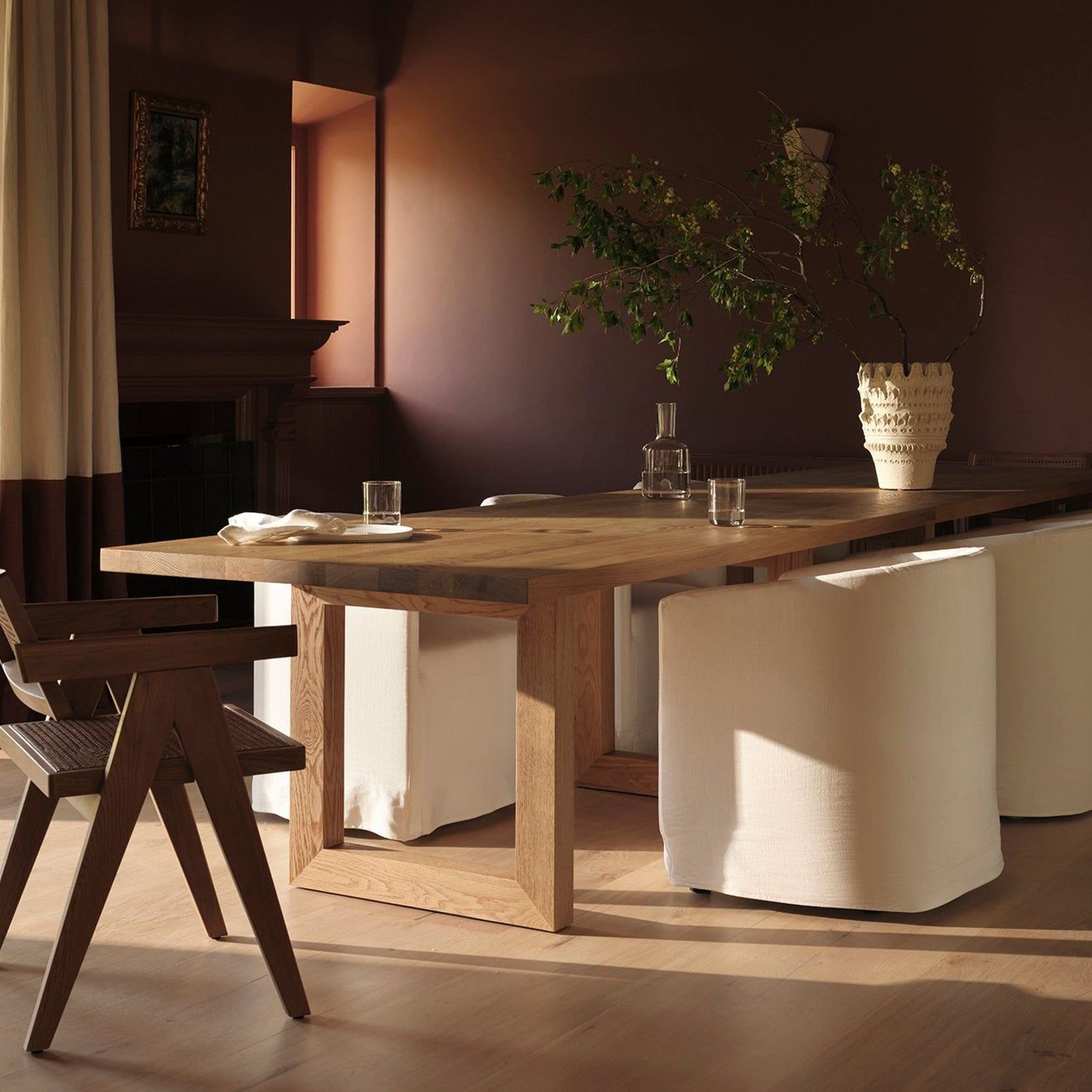 Solid Oak Global Rectangular Dining Table gallery detail image