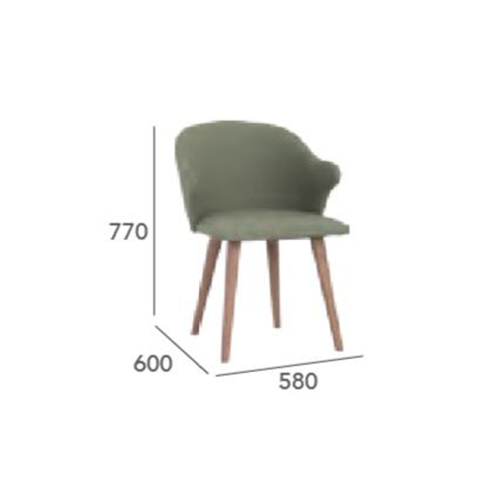 CEYLA Dining Chair - Grey gallery detail image
