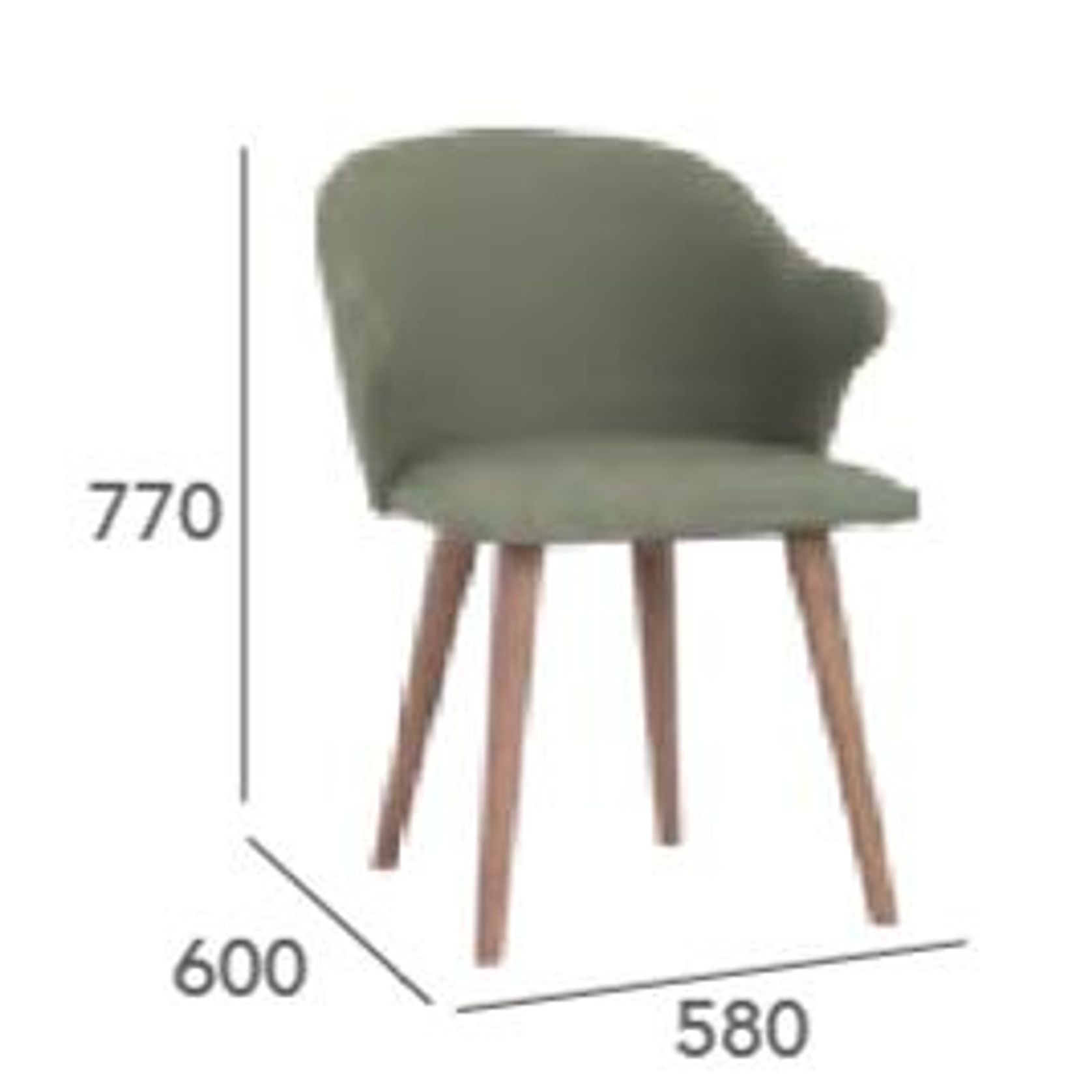CEYLA Dining Chair - Grey gallery detail image