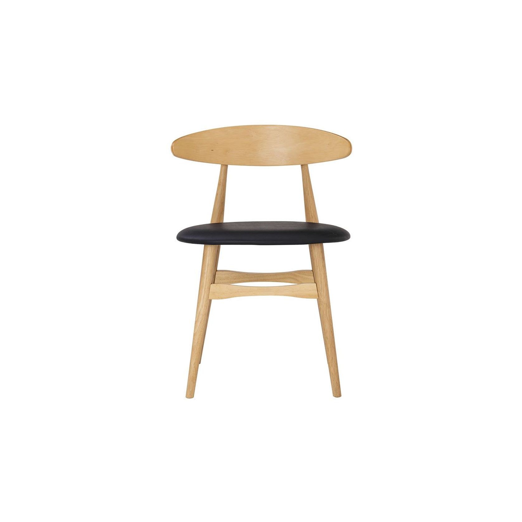 TELYN Dining Chair - Oak + Black gallery detail image
