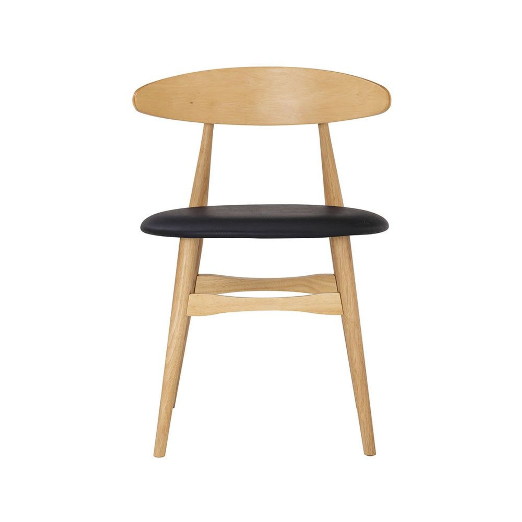 TELYN Dining Chair - Oak + Black gallery detail image