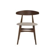 TELYN Dining Chair - Cocoa + Cream gallery detail image