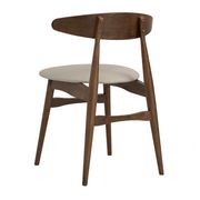 TELYN Dining Chair - Cocoa + Cream gallery detail image