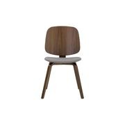 AVARIE Dining Chair - Grey & Walnut gallery detail image