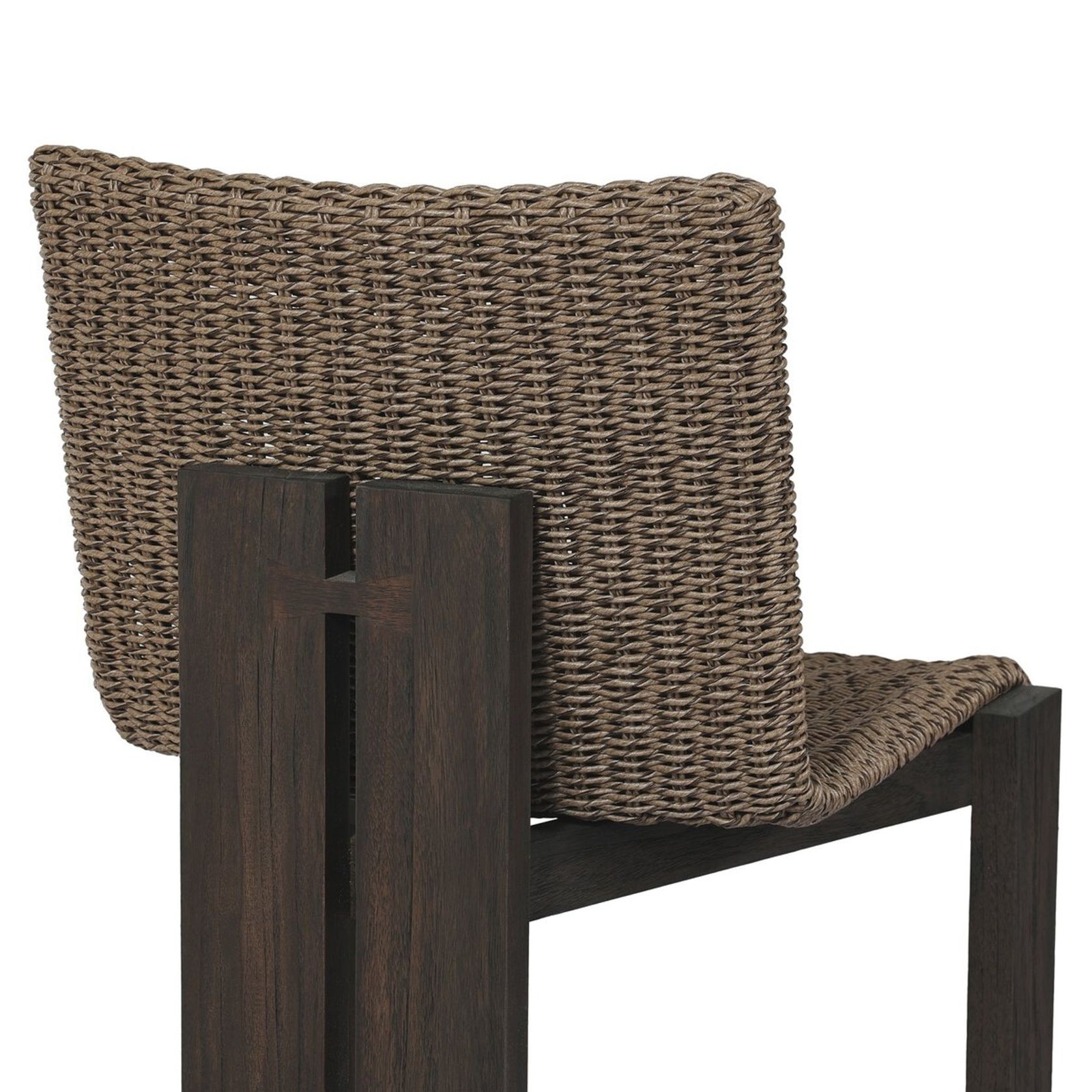 Roxy Outdoor Dining Chair in Faux Dark Hyacinth gallery detail image