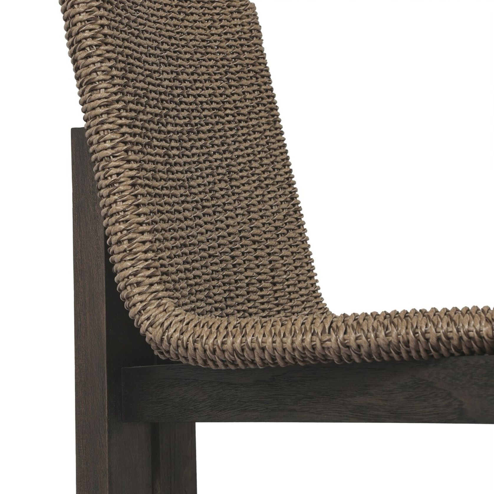 Roxy Outdoor Dining Chair in Faux Dark Hyacinth gallery detail image