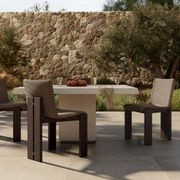 Roxy Outdoor Dining Chair in Faux Dark Hyacinth gallery detail image