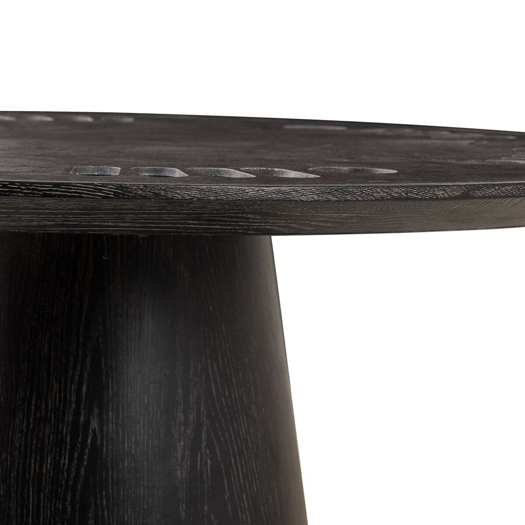 Skye Poker Table in Washed Black & Bluestone gallery detail image