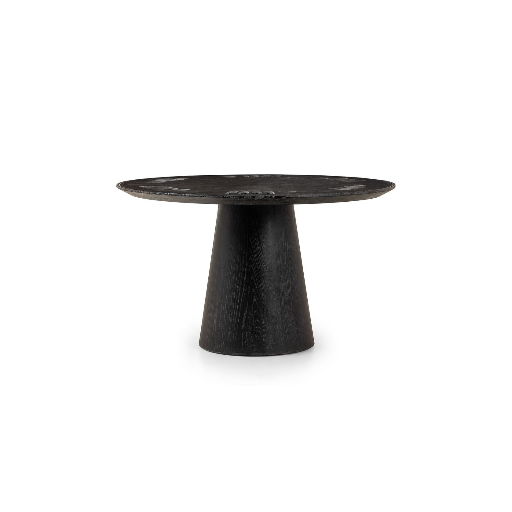Skye Poker Table in Washed Black & Bluestone gallery detail image