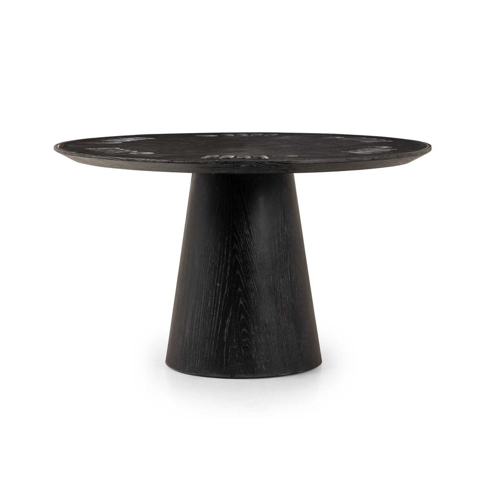 Skye Poker Table in Washed Black & Bluestone gallery detail image